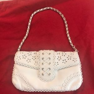 Laser cut leather purse